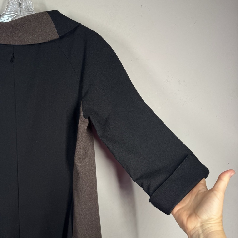 ETCETERA Mod Shift Dress Womens Sz 10 Sretch Blend Color Block Lined Career - Picture 15 of 16
